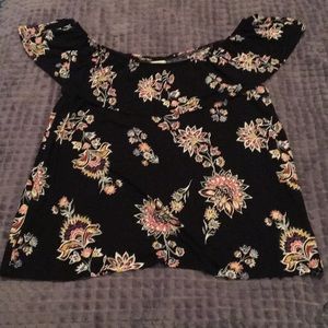 Old Navy Black Floral Top